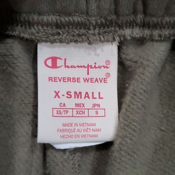 Champion Reverse Weave Puddle Pants in Olive Green Size XS - Picture 8 of 8